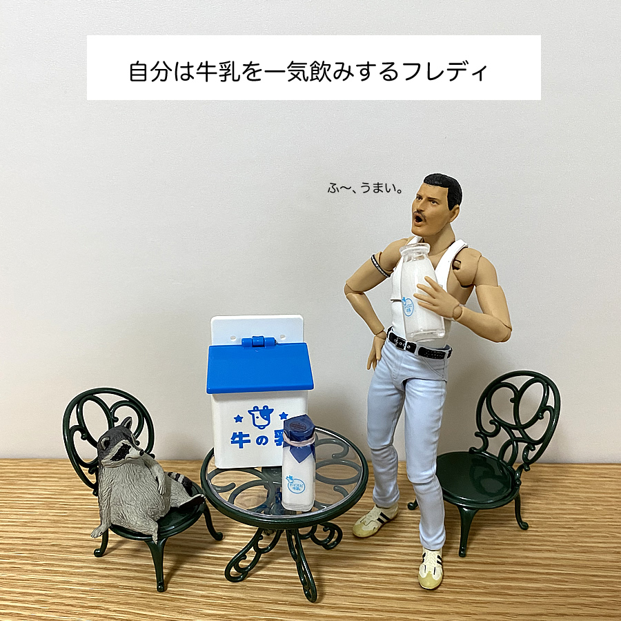 ガチャガチャ「レトロ牛乳箱＆牛乳瓶マスコット2」の画像